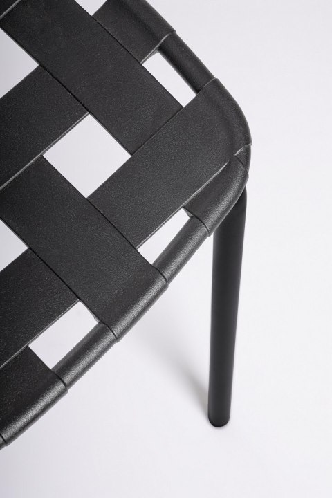 BIZZOTTO krzesło ogrodowe CLOVER czarne