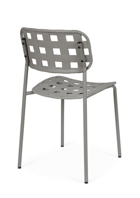 BIZZOTTO krzesło ogrodowe CLOVER szare