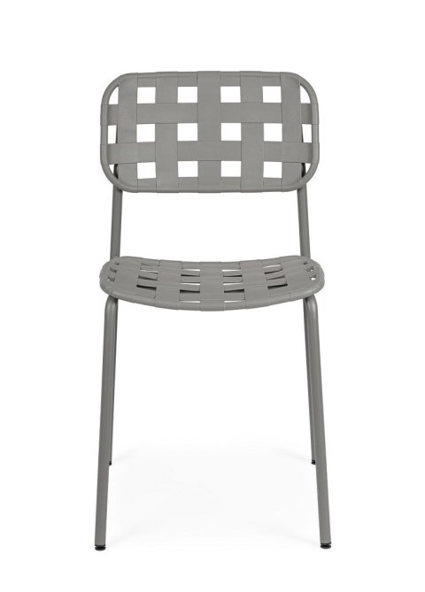 BIZZOTTO krzesło ogrodowe CLOVER szare