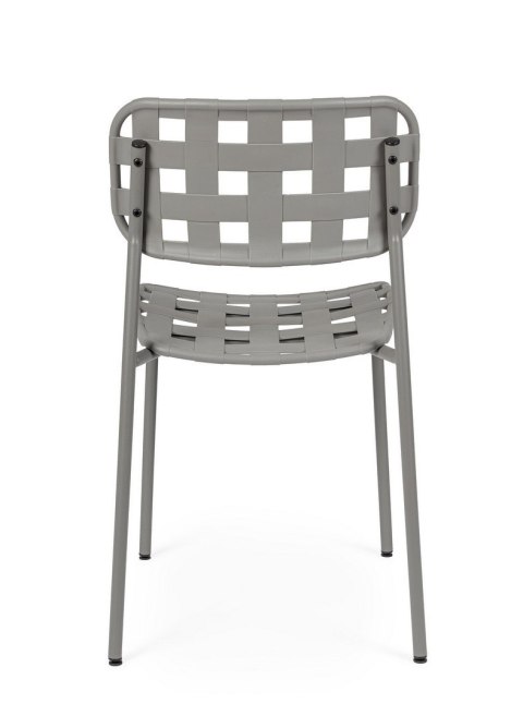 BIZZOTTO krzesło ogrodowe CLOVER szare