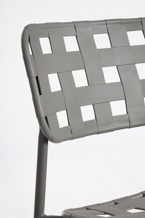 BIZZOTTO krzesło ogrodowe CLOVER szare
