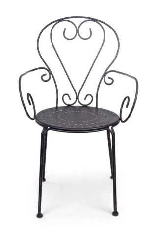 BIZZOTTO krzesło ogrodowe ETIENNE czarne