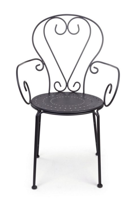 Bizzotto BIZZOTTO krzesło ogrodowe ETIENNE czarne