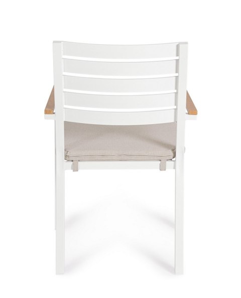 BIZZOTTO krzesło ogrodowe HENNA białe