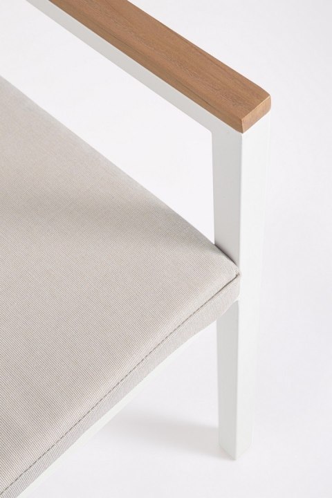 BIZZOTTO krzesło ogrodowe HENNA białe