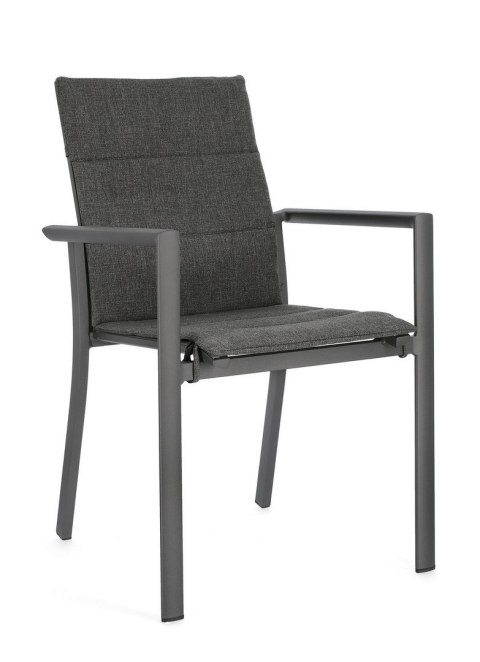 BIZZOTTO krzesło ogrodowe KONNOR szare