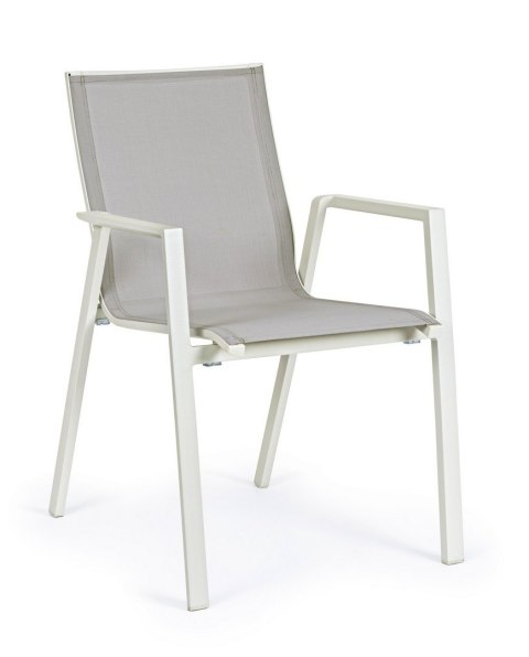 BIZZOTTO krzesło ogrodowe KRION szare