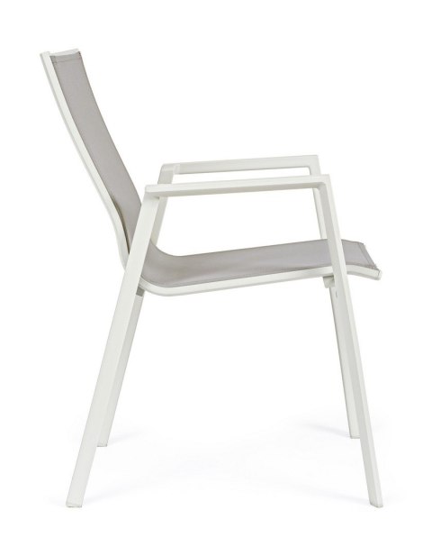 BIZZOTTO krzesło ogrodowe KRION szare