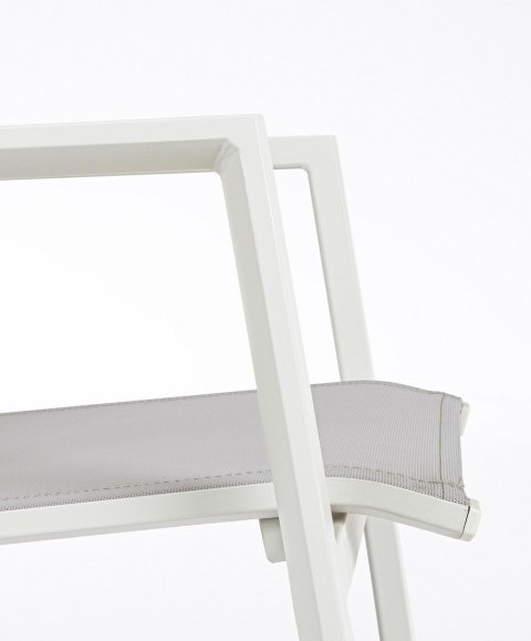 BIZZOTTO krzesło ogrodowe KRION szare