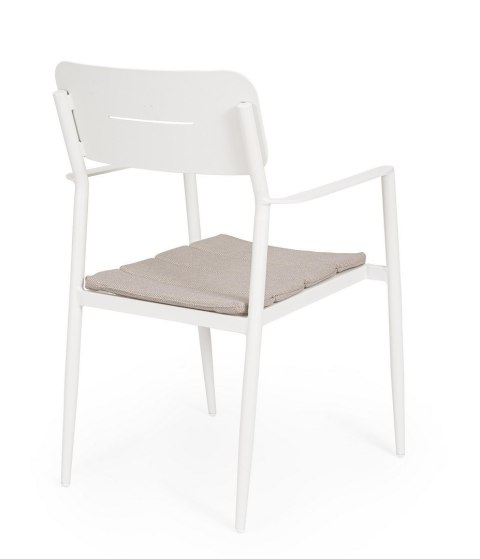 BIZZOTTO krzesło ogrodowe NEBULA białe