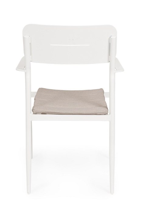 BIZZOTTO krzesło ogrodowe NEBULA białe