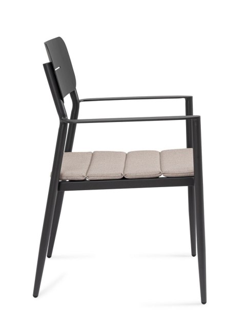 BIZZOTTO krzesło ogrodowe NEBULA czarne