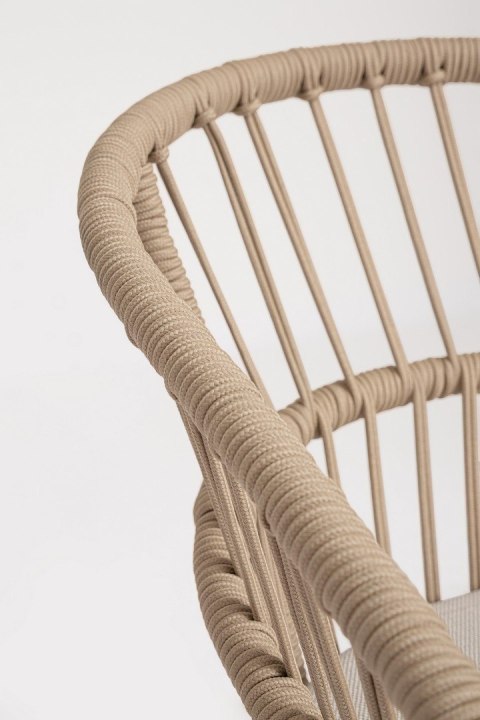 BIZZOTTO krzesło ogrodowe ODIVELAS beżowe