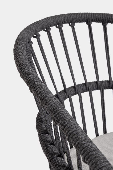 BIZZOTTO krzesło ogrodowe ODIVELAS czarne