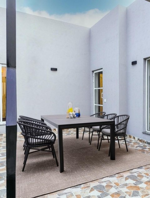 BIZZOTTO krzesło ogrodowe ODIVELAS czarne