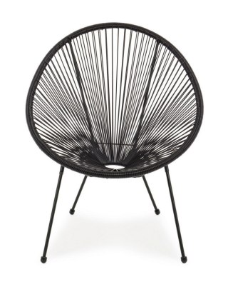 BIZZOTTO krzesło ogrodowe PARKER czarne