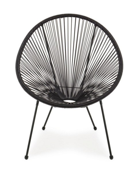 BIZZOTTO krzesło ogrodowe PARKER czarne