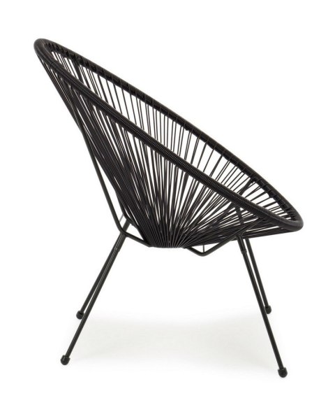 BIZZOTTO krzesło ogrodowe PARKER czarne