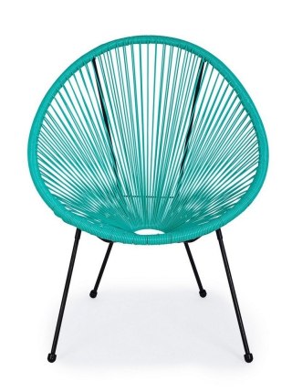 BIZZOTTO krzesło ogrodowe PARKER turkusowe