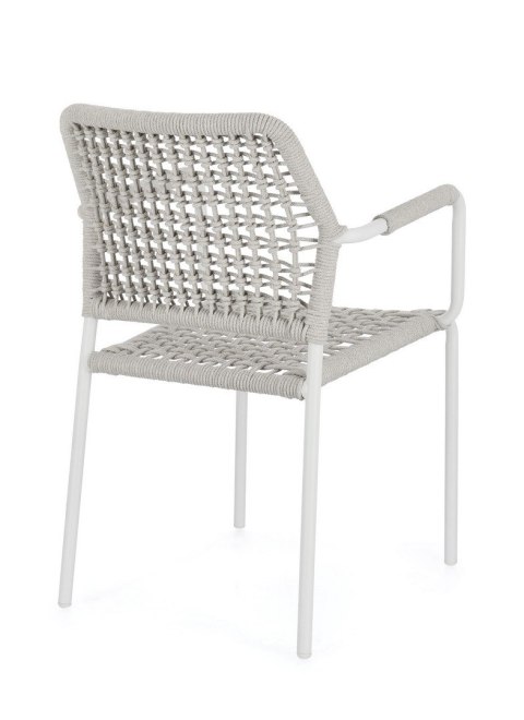 BIZZOTTO krzesło ogrodowe RAJADA białe