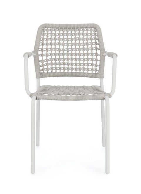 BIZZOTTO krzesło ogrodowe RAJADA białe