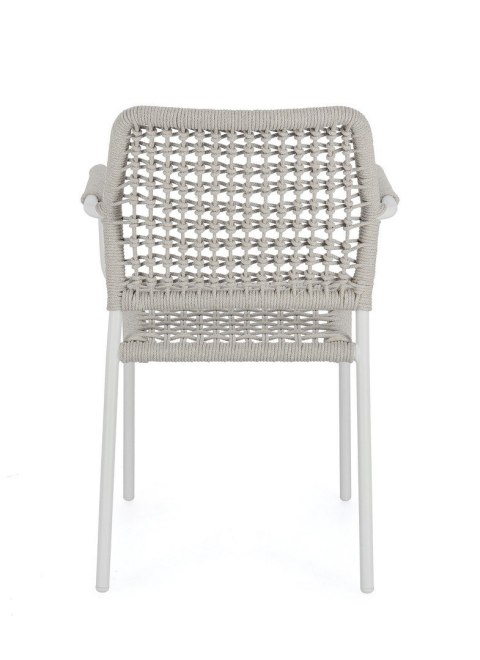BIZZOTTO krzesło ogrodowe RAJADA białe