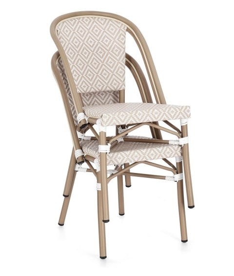 Bizzotto BIZZOTTO krzesło ogrodowe SILVEIRA beżowe