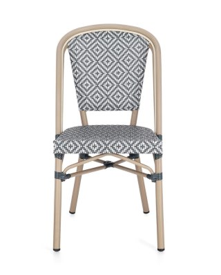 BIZZOTTO krzesło ogrodowe SILVEIRA czarne