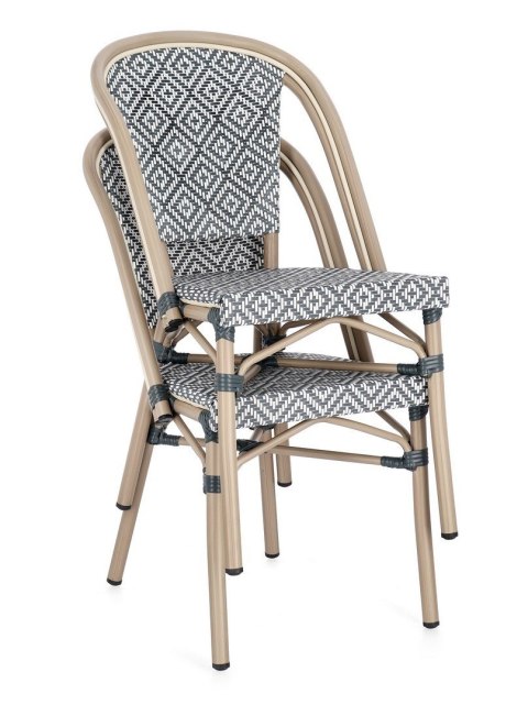 Bizzotto BIZZOTTO krzesło ogrodowe SILVEIRA czarne