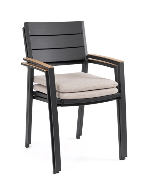 Bizzotto BIZZOTTO krzesło ogrodowe ZELMAR szare