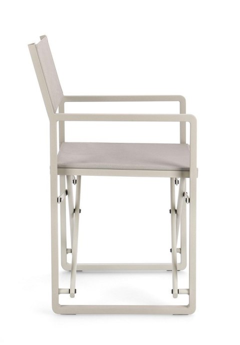 BIZZOTTO krzesło ogrodowe / reżyserskie KONNOR beżowe