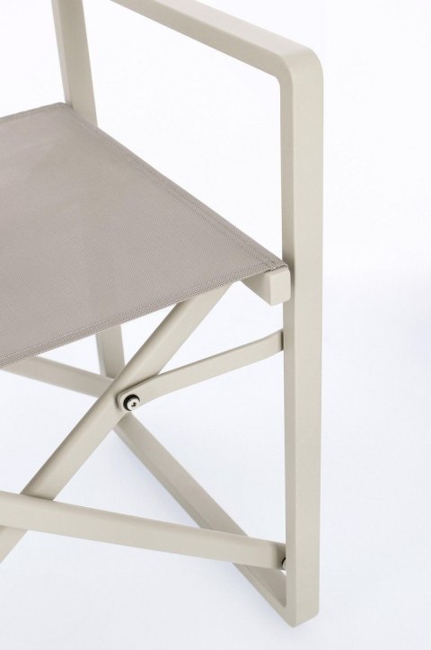 BIZZOTTO krzesło ogrodowe / reżyserskie KONNOR beżowe