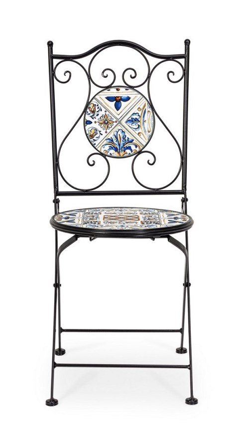 Bizzotto BIZZOTTO krzesło ogrodowe składane MYKONOS czarne