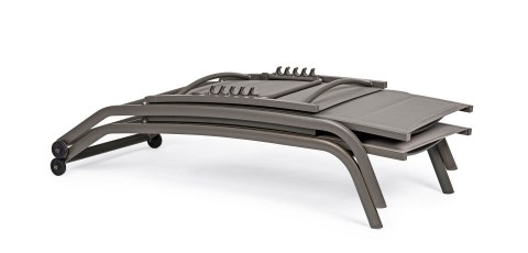 BIZZOTTO leżak ogrodowy CLEOPAS brązowy