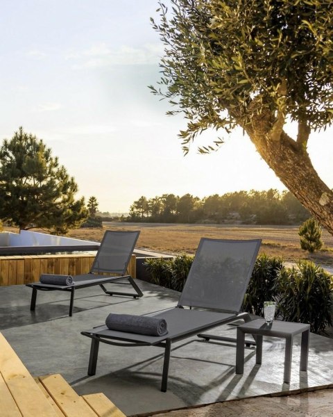 BIZZOTTO leżak ogrodowy CRUISE szary