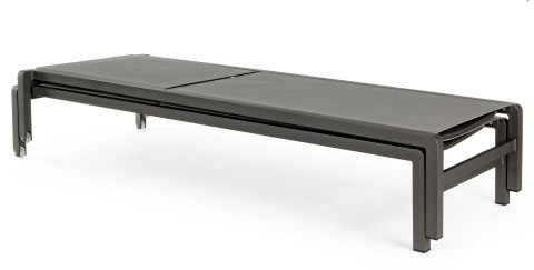 Bizzotto BIZZOTTO leżak ogrodowy KONNOR szary