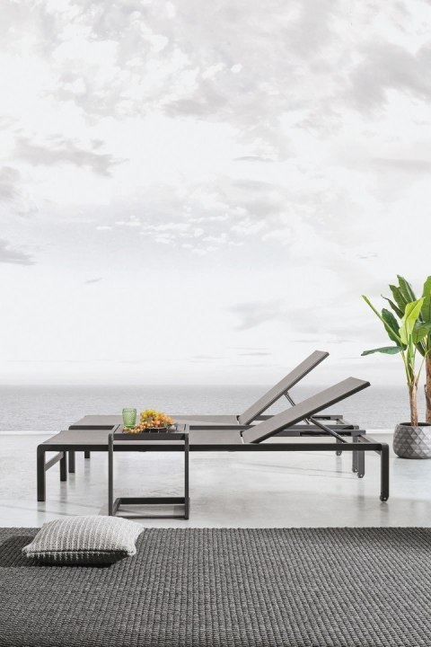 Bizzotto BIZZOTTO leżak ogrodowy KONNOR szary