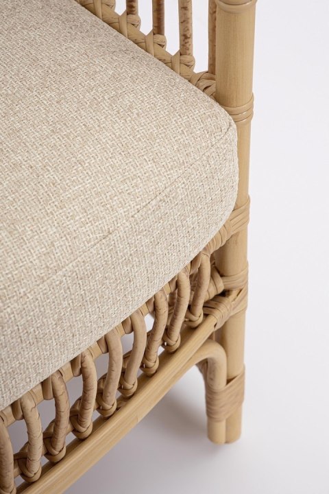 BIZZOTTO sofa 3-osobowa ogrodowa ADELMA naturalna