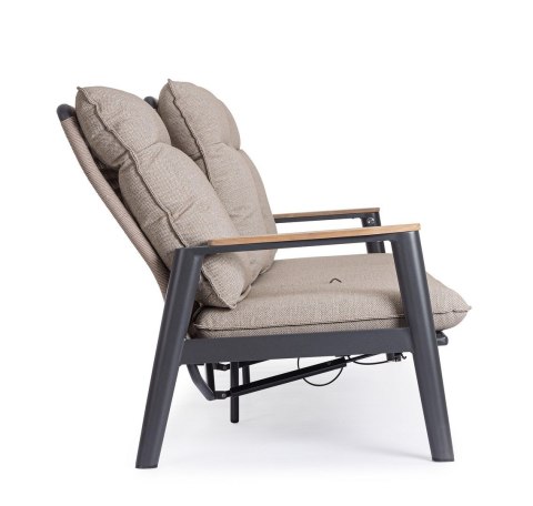 BIZZOTTO sofa 3-osobowa ogrodowa MIGUEL beżowa