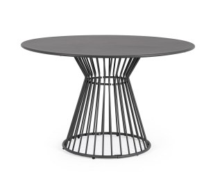 BIZZOTTO stół ogrodowy AUSTIN 120 szary