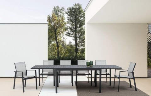 Bizzotto BIZZOTTO stół ogrodowy PELAGIUS 135-270 szary / rozkładany