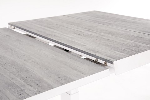 Bizzotto BIZZOTTO stół ogrodowy ROBERT biały / rozkładany