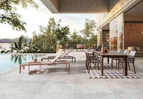 BIZZOTTO stolik ogrodowy KONNOR brązowy