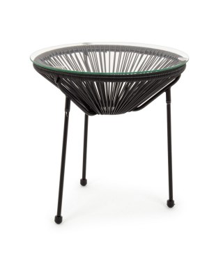 BIZZOTTO stolik ogrodowy PARKER czarny