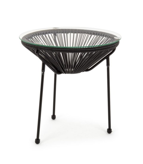 BIZZOTTO stolik ogrodowy PARKER czarny