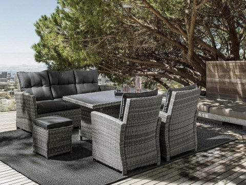 Bizzotto BIZZOTTO zestaw ogrodowy ARIEL szary