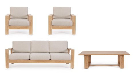 BIZZOTTO zestaw ogrodowy BALTIC naturalny