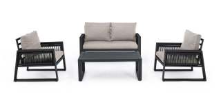 BIZZOTTO zestaw ogrodowy CAPTIVA antracyt / szary