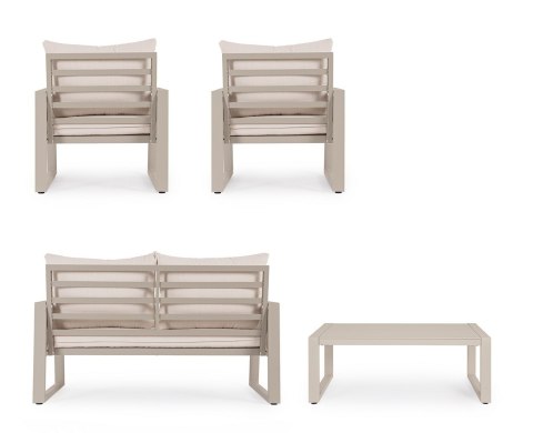 Bizzotto BIZZOTTO zestaw ogrodowy CAPTIVA beżowy