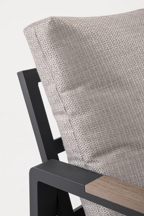 BIZZOTTO zestaw ogrodowy ELNA antracyt / beż